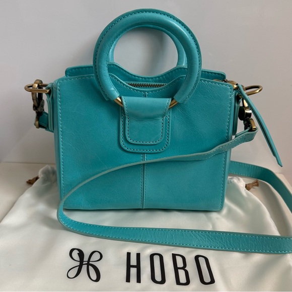 HOBO Handbags - HOBO NWOT Heidi Mini Satchel Leather Handbag Tiffany Blue
